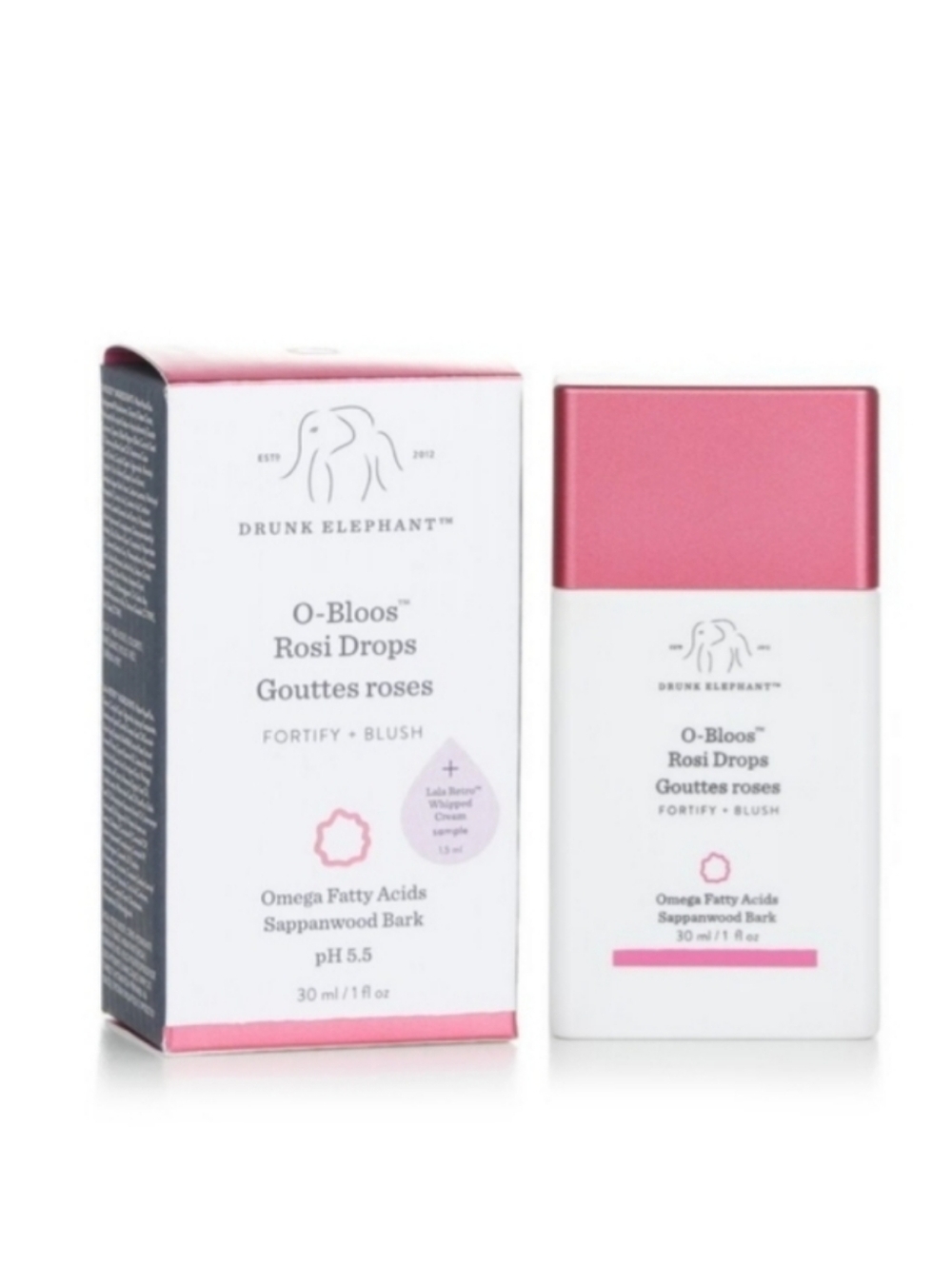 Drunk Elephant O-Bloos Rosi Drops 30ml Blush NIB A2